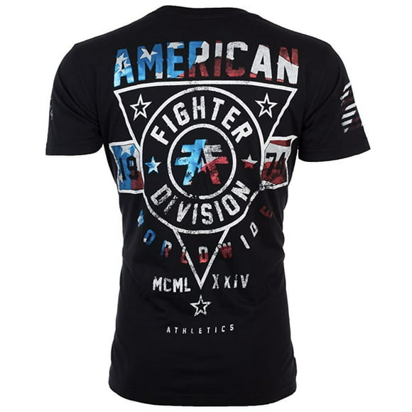 American Fighter The Master List Short Sleeve Graphic Polo T-Shirt Top for Men 